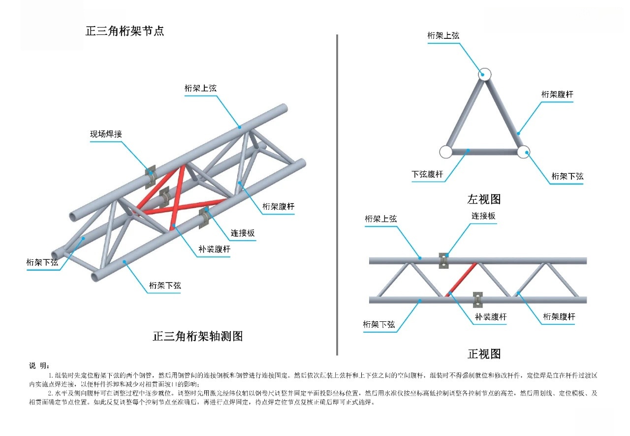 正三角桁架节点